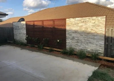feature wall with privacy screen Hamilton